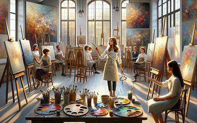 Абстракція в живопису: майстер-клас з Каміли Трохимчук